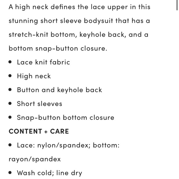 ✨torrid lace high neck short sleeve bodysuit✨ - Picture 4 of 5